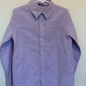 Janie and Jack Lilac Long-Sleeve Button-Down Shirt